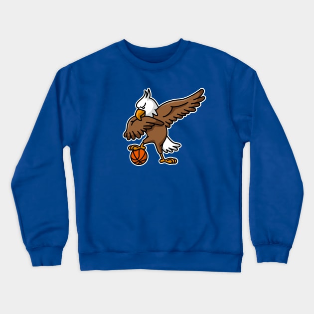 Dabbing dab American Eagle basketball Crewneck Sweatshirt by LaundryFactory